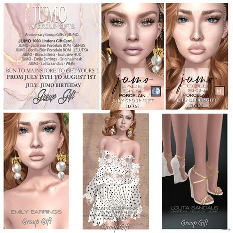 Several July 2021 Anniversary Group Gift by JUMO Originals | Teleport Hub - Second Life Freebies | Second Life Freebies | Scoop.it