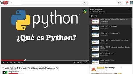 Curso gratis de programación Python en 32 vídeos | tecno4 | Scoop.it