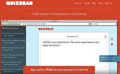 QuizBean, crea y publica un quiz online para tus estudiantes | EduHerramientas 2.0 | Scoop.it