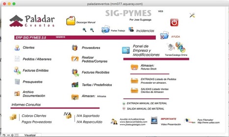 Paladar Eventos Instala el ERP SIG PYME para Invidentes | Filemaker | Jose Sugasaga | Learning Claris FileMaker | Scoop.it