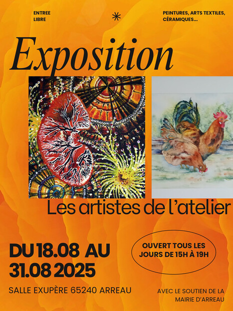 Les Artistes de l'Atelier exposent à Arreau jusqu'au 31 août | Vallées d'Aure & Louron - Pyrénées | Scoop.it