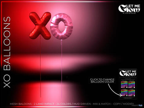 XO Balloons Valentine 2026 Group Gift by LET ME GLOW | Teleport Hub - Second Life Freebies | Second Life Freebies | Scoop.it