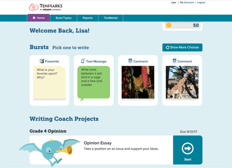 Amazon’s TenMarks releases a new curriculum for educators - writing using digital assistants, text messaging and more | Into the Driver's Seat | Scoop.it