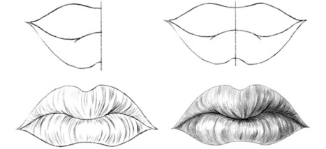 Drawing Lips With a Line of Symmetry | Drawing and Painting Tutorials | Scoop.it