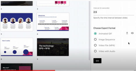 Here Is How to Easily Create GIFs and Videos from Your Google Slides Presentations via Educators' technology  | Distance Learning, mLearning, Digital Education, Technology | Scoop.it