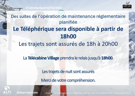 Saint-Lary : indisponibilité du téléphérique du Pic Lumière avant 18h le 2 février | Vallées d'Aure & Louron - Pyrénées | Scoop.it