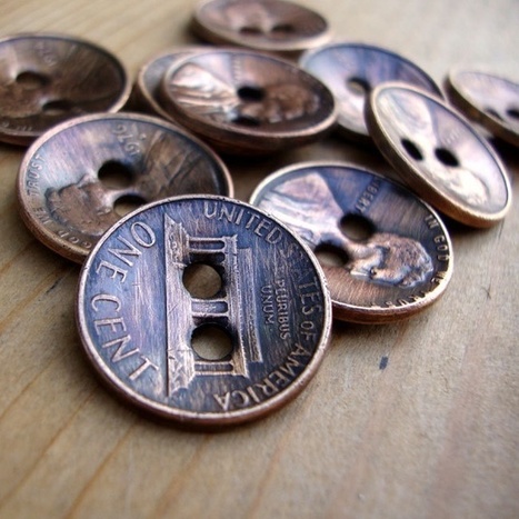Penny buttons | 1001 Recycling Ideas ! | Scoop.it