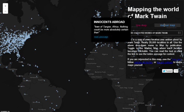 The complete works of Mark Twain mapped | Nerdy Needs | Scoop.it