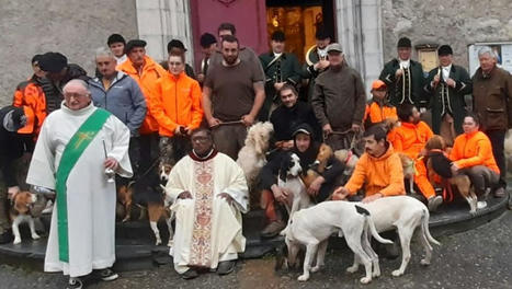 Les chiens de chasse bénis lors de la messe Saint Hubert | Vallées d'Aure & Louron - Pyrénées | Scoop.it