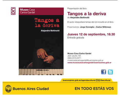 Presentación del libro "Tangos a la deriva" | Mundo Tanguero | Scoop.it