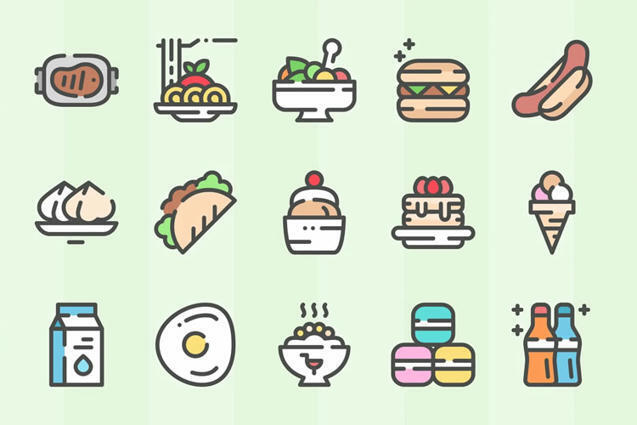 20+ Best Free Food Icon Sets for Designers | El...