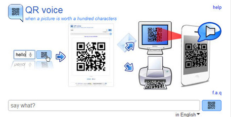 QR voice...when a picture is worth a hundred characters | Eclectic Technology | Scoop.it