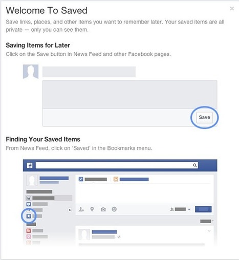 L'onglet "sauvegarder" débarque sur les pages #Facebook ! | Social media | Scoop.it