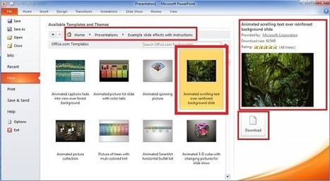 How to Download free Animated PowerPoint Templates with Instructions | Free Templates for Business (PowerPoint, Keynote, Excel, Word, etc.) | Scoop.it