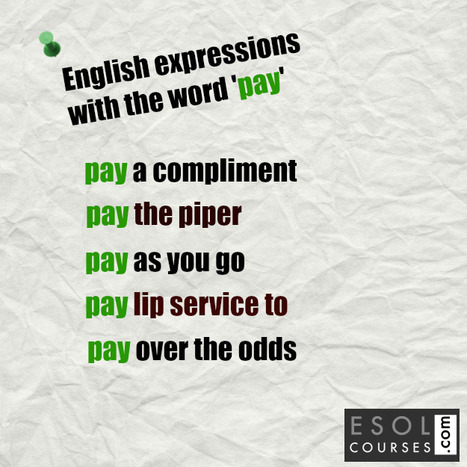 English Idioms and Phrases with Pay | English Word Power | Scoop.it