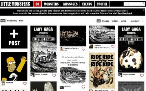 Lady Gaga's New Social Network Resembles Pinterest, Reddit [PICS] | Latest Social Media News | Scoop.it