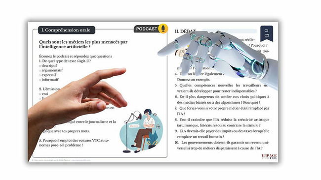Quels sont les métiers les plus menacés par l’intelligence artificielle ? (C1-C2) | POURQUOI PAS... EN FRANÇAIS ? | Scoop.it