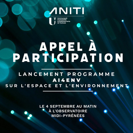 Appel à participation : lancement du programme intégratif AI4ENV dédié à l'IA pour l'Environnement et le Spatial | Télédétection veille IST INRAE & AgroParisTech | Scoop.it