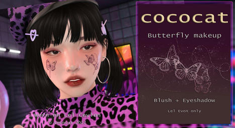 Butterfly Makeup BOM For Leltuka EvoX 10L Promo by cococat | Teleport Hub - Second Life Freebies | Teleport Hub | Scoop.it