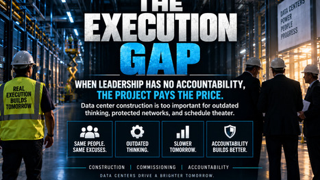 THE EXECUTION GAP: WHEN DATA CENTER LEADERSHIP BECOMES THE BOTTLENECK The data center industry has a leadership problem nobody wants to talk about. | by&nbsp;Amir Olajuwon | LinkedIn.com | Surfing the Broadband Bit Stream | Scoop.it