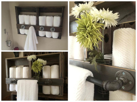 Knotty Pallet Industrial Pallet Towel Rack | 1001 Pallets ideas ! | Scoop.it