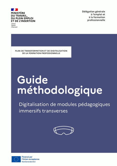 Plan de transformation et de digitalisation de la formation professionnelle : Guide méthodologique pour digitaliser des modules pédagogiques immersifs transverses | Formation : Innovations et EdTech | Scoop.it