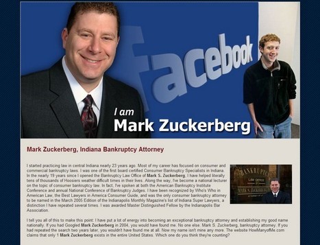 Le compte de Mark Zuckerberg, l'avocat, supprimé par les équipes de Facebook | Toulouse networks | Scoop.it