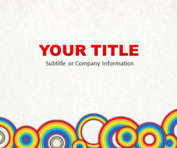 Free Rainbow Circles PowerPoint Template - SlideHunter.com | Free Business PowerPoint Templates | Scoop.it