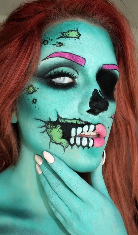 12 Fantastic Halloween Makeup Transformations | Best of Design Art, Inspirational Ideas for Designers and The Rest of Us | Scoop.it