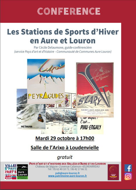 Conférence sur les stations de sports d'hiver en Aure et Louron le 29 octobre à Loudenvielle | Vallées d'Aure & Louron - Pyrénées | Scoop.it