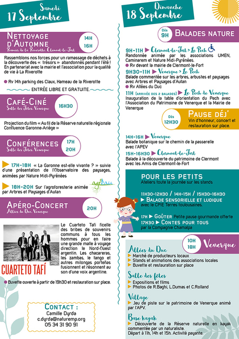 Programme des 17 et 18 septembre 2016 de la Fête de la Confluence  | Lacroix-Falgarde | Scoop.it