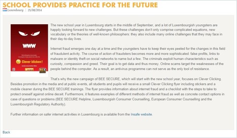 SCHOOL PROVIDES PRACTICE FOR THE FUTURE | Luxembourg | Europe | 21st Century Learning and Teaching | Scoop.it