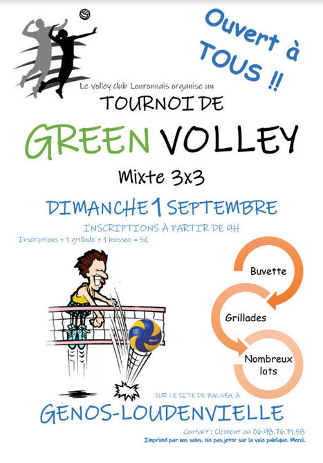Tournoi de green volley le 1er septembre à Génos Loudenvielle | Vallées d'Aure & Louron - Pyrénées | Scoop.it
