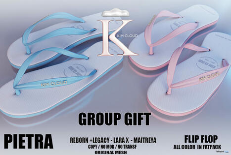 Pietra Flip Flop Fatpack May 2024 Group Gift by Kim Cloud | Teleport Hub - Second Life Freebies | Second Life Freebies | Scoop.it