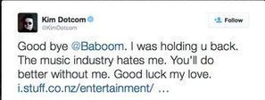 Kim Dotcom Sells Stake In Baboom, Tweets Goodbye: "The Music Industry Hates Me" - hypebot | Soundtrack | Scoop.it