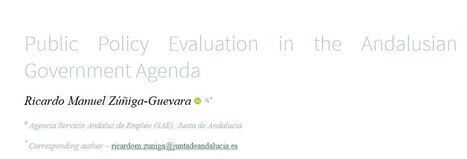 Revista de evaluaci&oacute;n de pol&iacute;ticas-Evaluaci&oacute;n de pol&iacute;ticas p&uacute;blicas en la agenda del Gobierno andaluz | Evaluaci&oacute;n de Pol&iacute;ticas P&uacute;blicas - Portal de actualidad y noticias | Scoop.it