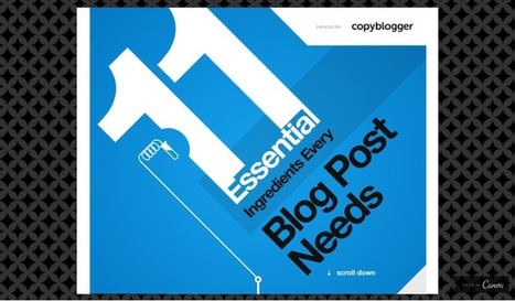 11 essential ingredients every blog post needs [infographic] | Daily Magazine | Scoop.it