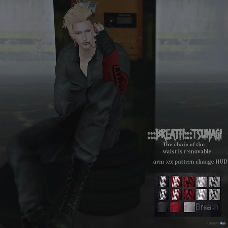 Tsunagi Black Outfit With Pattern HUD Teleport Hub Group Gift by Breath | Teleport Hub - Second Life Freebies | 亗 Second Life Freebies Addiction & More 亗 | Scoop.it