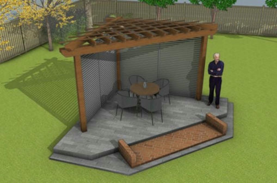 DIY 10×10 Corner Pergola Plans – PDF Download | Garden Plans | Scoop.it
