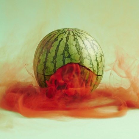 maciek jasik spills a mysterious, multicolored mist from punctured produce | Design, Science and Technology | Scoop.it