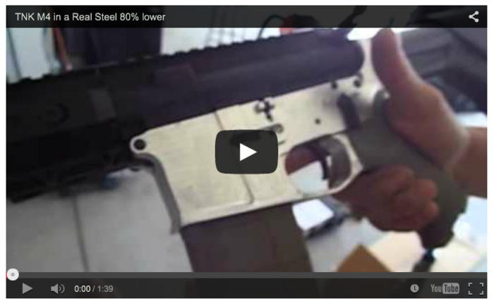 Airsoft, Real Steel or BOTH? - TNK M4 in a Real Steel 80% lower - Tony Rizzo on YouTube | Thumpy's 3D House of Airsoft™ @ Scoop.it | Scoop.it