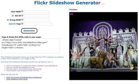 Flickr Slideshow, presentaciones para tu blog con fotos de Flickr | Aplicaciones y Herramientas . Software de Dise&ntilde;o | Scoop.it
