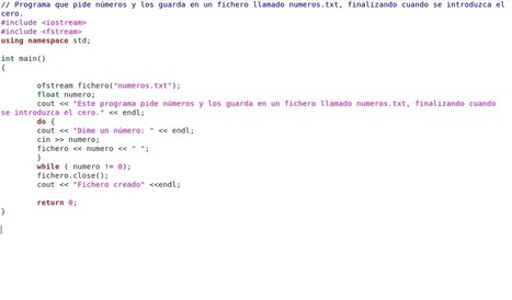 Ficheros en C++ | tecno4 | Scoop.it