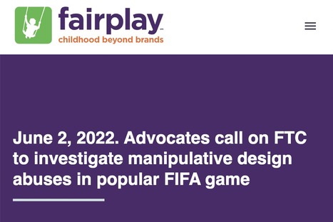 Advocates call on FTC to investigate manipulative design abuses in popular FIFA game // FairPlay  | Safe Schools & Communities Resources and Research | Scoop.it