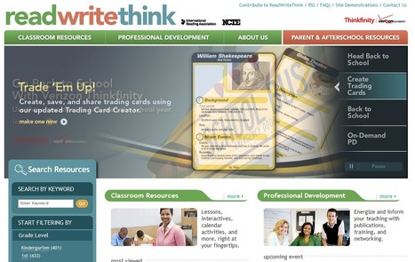 ReadWriteThink Providing educators and students access to the highest quality practices and resources in reading and language arts instruction. | Latest Social Media News | Scoop.it