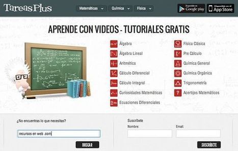 TareasPlus, tutoriales en vídeo para aprender matemáticas, física y química | Las TIC y la Educación | Scoop.it