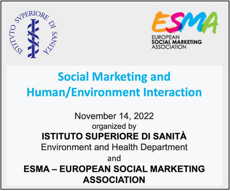Social Marketing and Human/Environment Interaction. 14 Nov Roma. First announcement | News from Social Marketing for One Health | Scoop.it