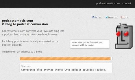 Podcastomatic, convierte un blog en un podcast con esta herramienta web (para idioma inglés) | #REDXXI | Scoop.it