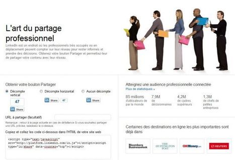 LinkedIn propose ses boutons de partage | Toulouse networks | Scoop.it
