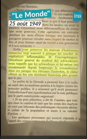 Septembre 2026 &nbsp;Les Landes, d&eacute;j&agrave;, en 1949 ...&nbsp; | For&ecirc;t, Bois, Milieux naturels : sciences et techniques | Scoop.it